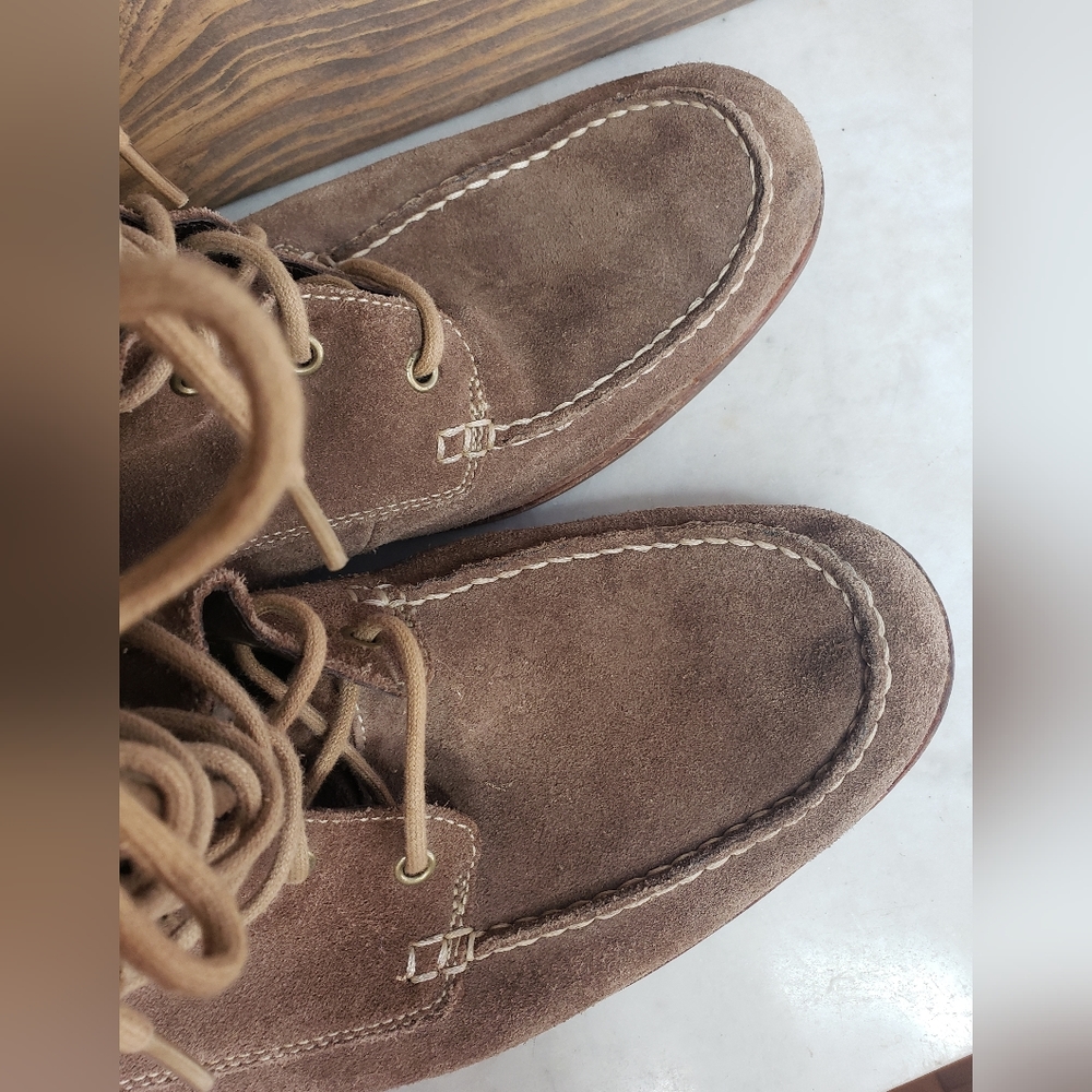 Mens ugg via maggio suede plaid fold over moc boots size 13 brown - Picture 5 of 16